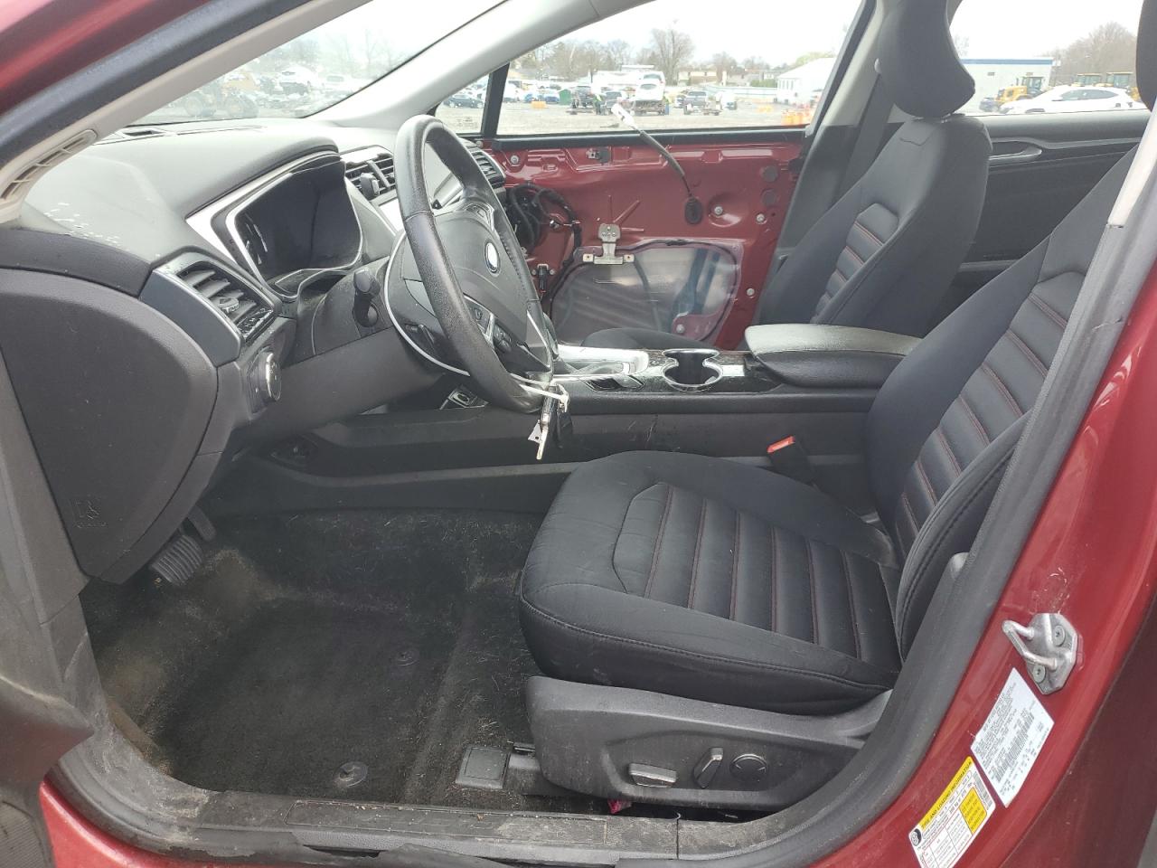 2016 Ford Fusion VIN 3FA6P0T96GR322139 Copart auction photo, front end / side damage thumbnail 7