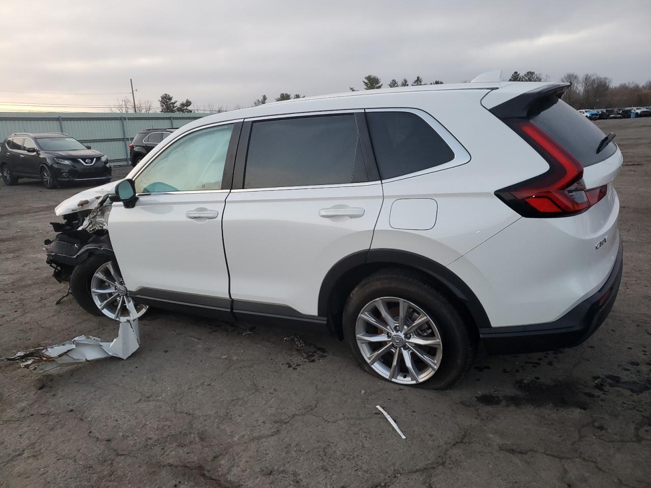 2023 Honda CR-V VIN 2HKRS4H7XPH440105 Copart auction photo, front end / side damage thumbnail 2