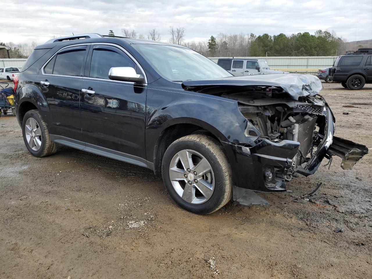 2013 Chevrolet Equinox VIN 2GNFLGE37D6225243 Copart auction photo, front end / undercarriage damage thumbnail 4