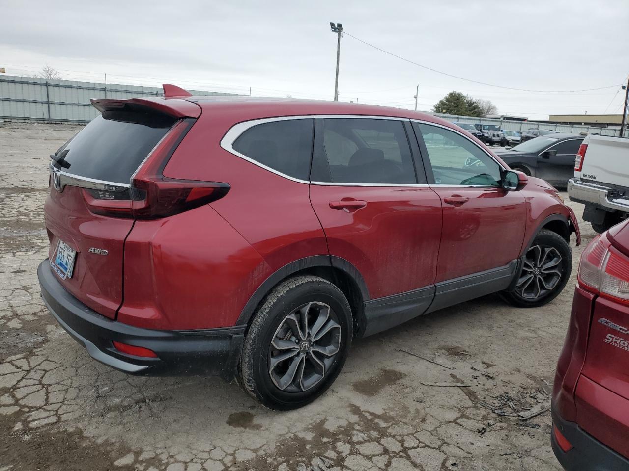 2020 Honda CR-V VIN 7FARW2H85LE021206 Copart auction photo, side / front end damage thumbnail 3