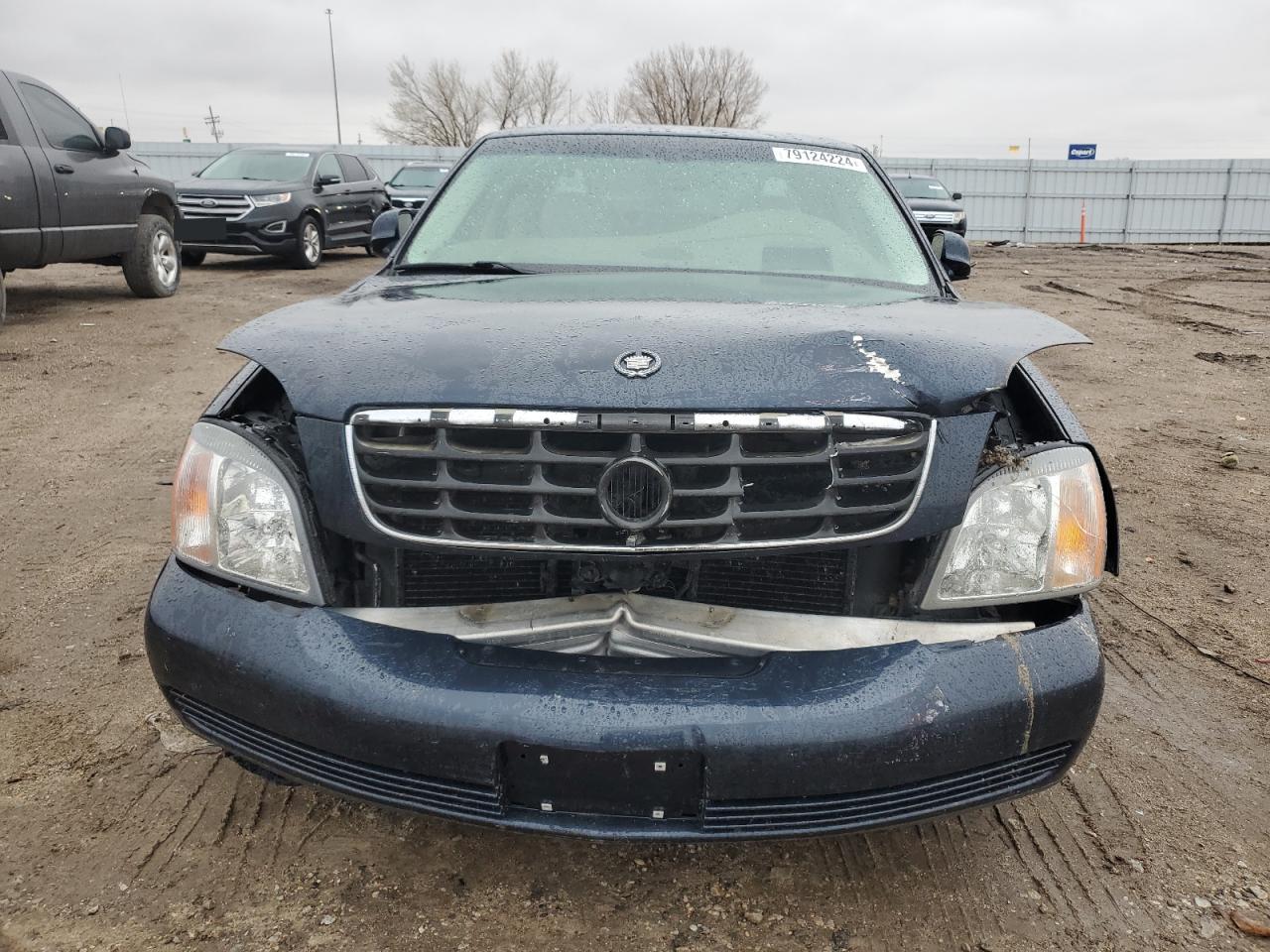 2000 Cadillac De Ville VIN 1G6KE54Y9YU272139 Copart auction photo, front end / side damage thumbnail 5