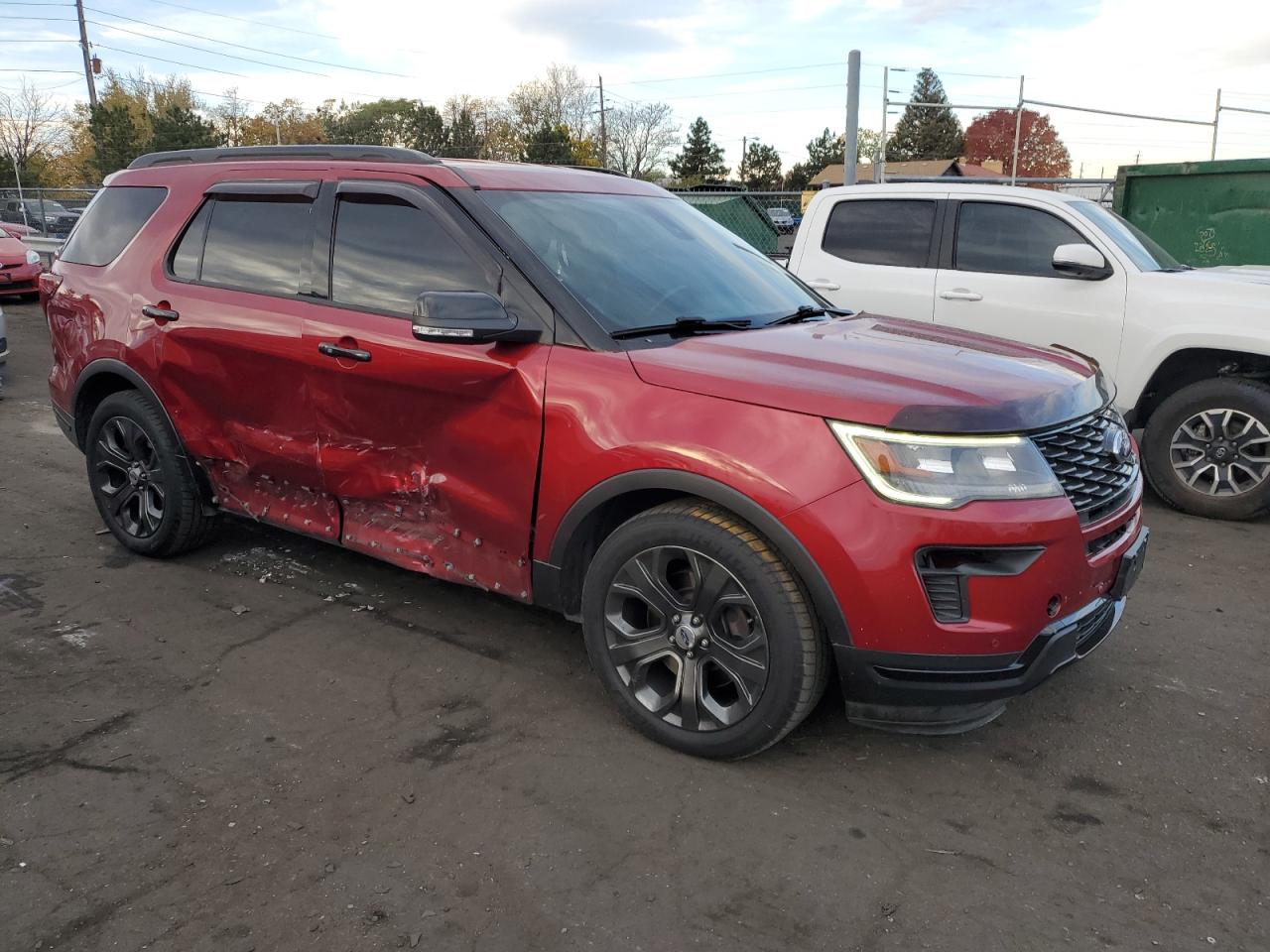 2018 Ford Explorer VIN 1FM5K8GT2JGA34430 Copart auction photo, side damage thumbnail 4