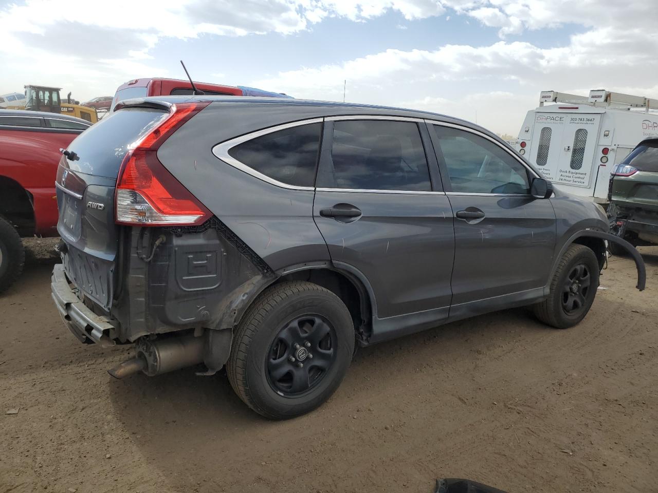 2013 Honda CR-V VIN 2HKRM4H31DH635934 Copart auction photo, front end / rear end damage thumbnail 3