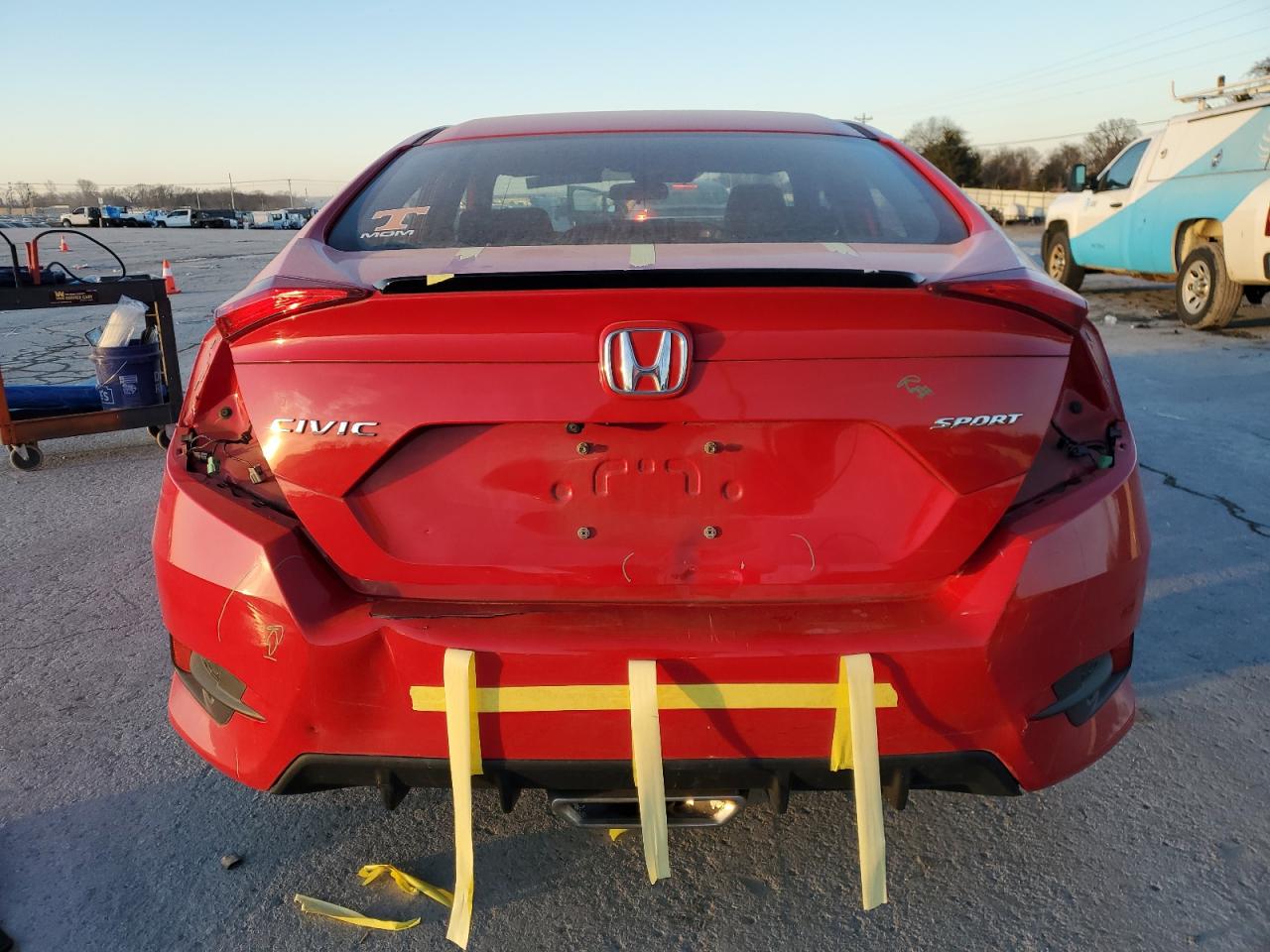 2019 Honda Civic VIN 2HGFC2F80KH603363 Copart auction photo, rear end damage thumbnail 6
