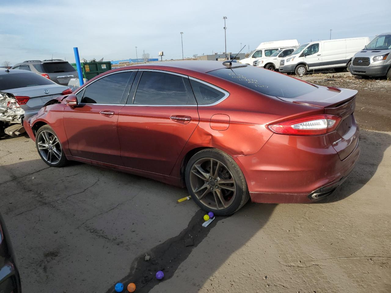 2014 Ford Fusion VIN 3FA6P0K94ER203617 Copart auction photo, all over damage thumbnail 2
