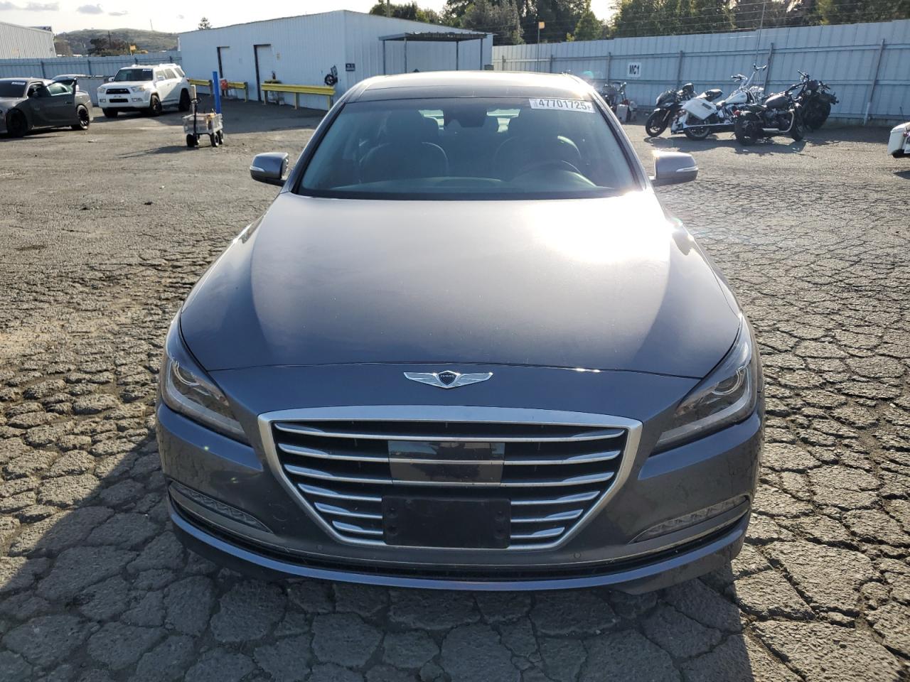 2015 Hyundai Genesis VIN KMHGN4JF0FU072937 Copart auction photo, side damage thumbnail 5