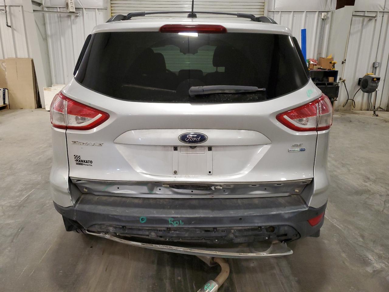 2014 Ford Escape VIN 1FMCU9GXXEUD38302 Copart auction photo, rear end damage thumbnail 6