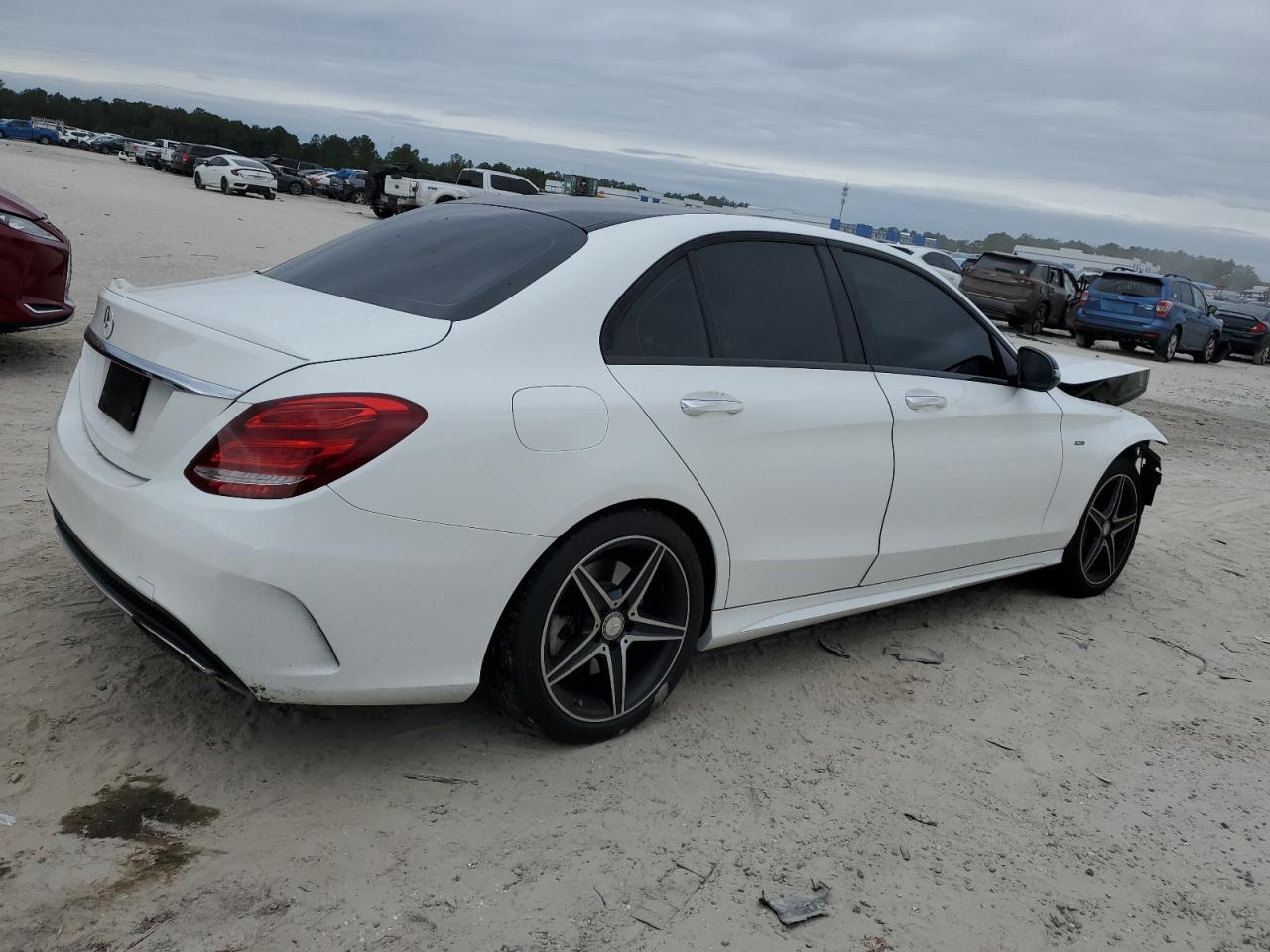 2016 Mercedes-Benz C-klasse VIN 55SWF6EB4GU143694 Copart auction photo, front end damage thumbnail 3
