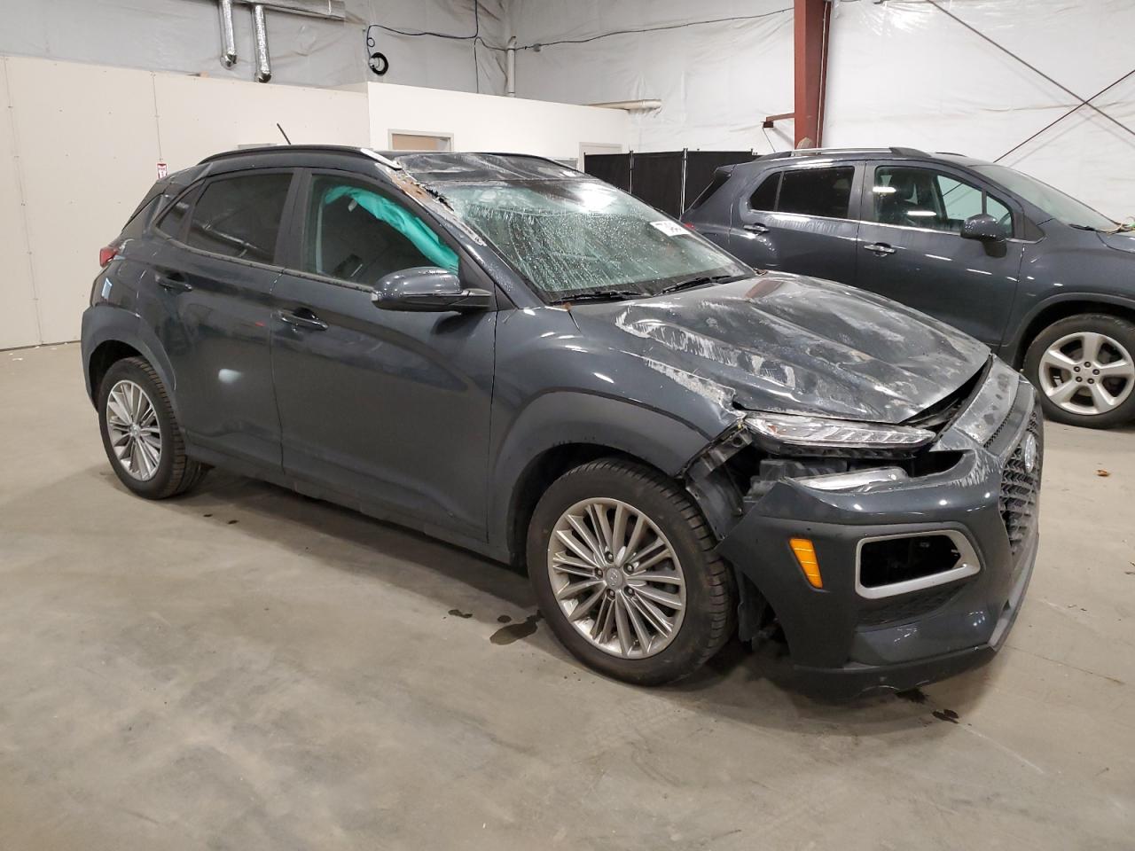2021 Hyundai Kona VIN KM8K2CAA1MU651918 Copart auction photo, rollover damage thumbnail 4