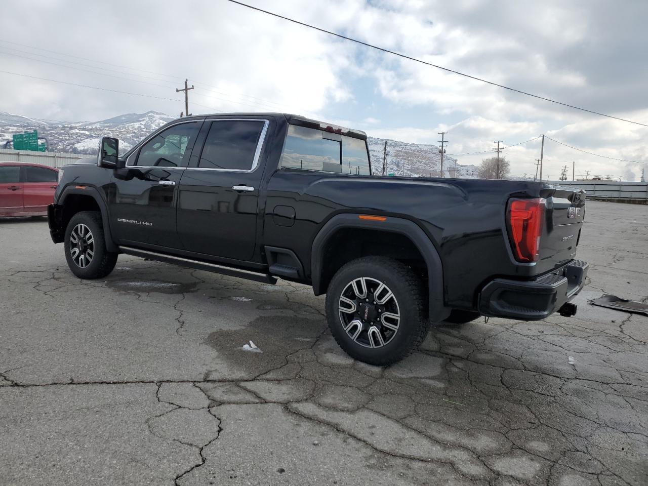 2022 GMC Sierra VIN 1GT49WEY4NF242075 Copart auction photo, front end / side damage thumbnail 2