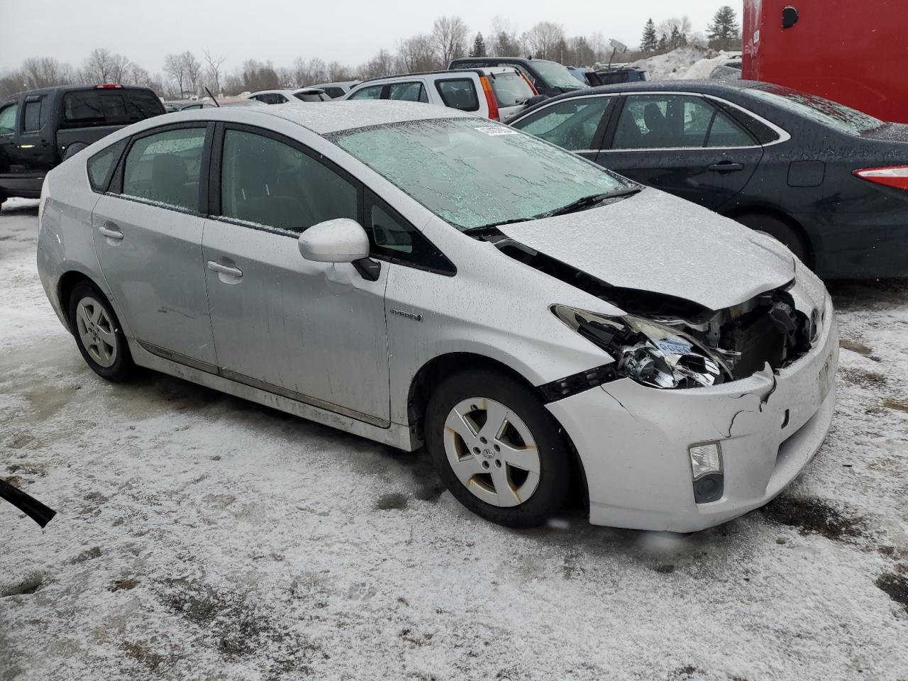 2011 Toyota Prius VIN JTDKN3DU5B0283118 Copart auction photo, front end damage thumbnail 4