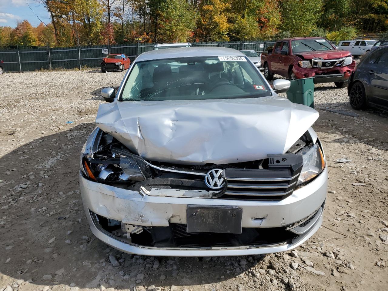2014 Volkswagen Passat VIN 1VWBP7A38EC019131 Copart auction photo, front end damage thumbnail 5