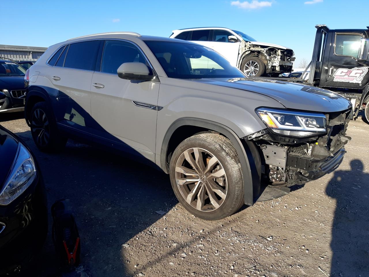 2020 Volkswagen Atlas VIN 1V2TE2CA6LC229444 Copart auction photo, rear end / front end damage thumbnail 4