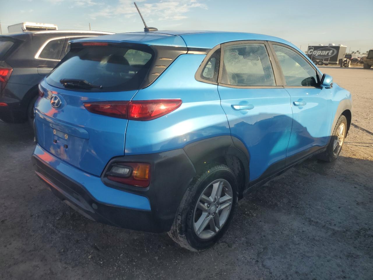 2019 Hyundai Kona VIN KM8K12AA0KU241945 Copart auction photo, water/flood damage thumbnail 3