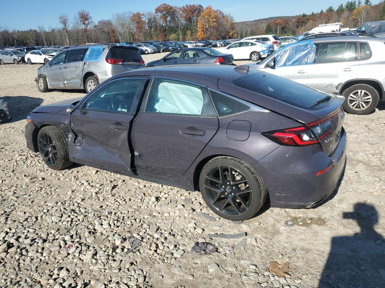 2023 Honda Civic VIN 19XFL1H80PE008294 Copart auction photo, side / front end damage thumbnail 2