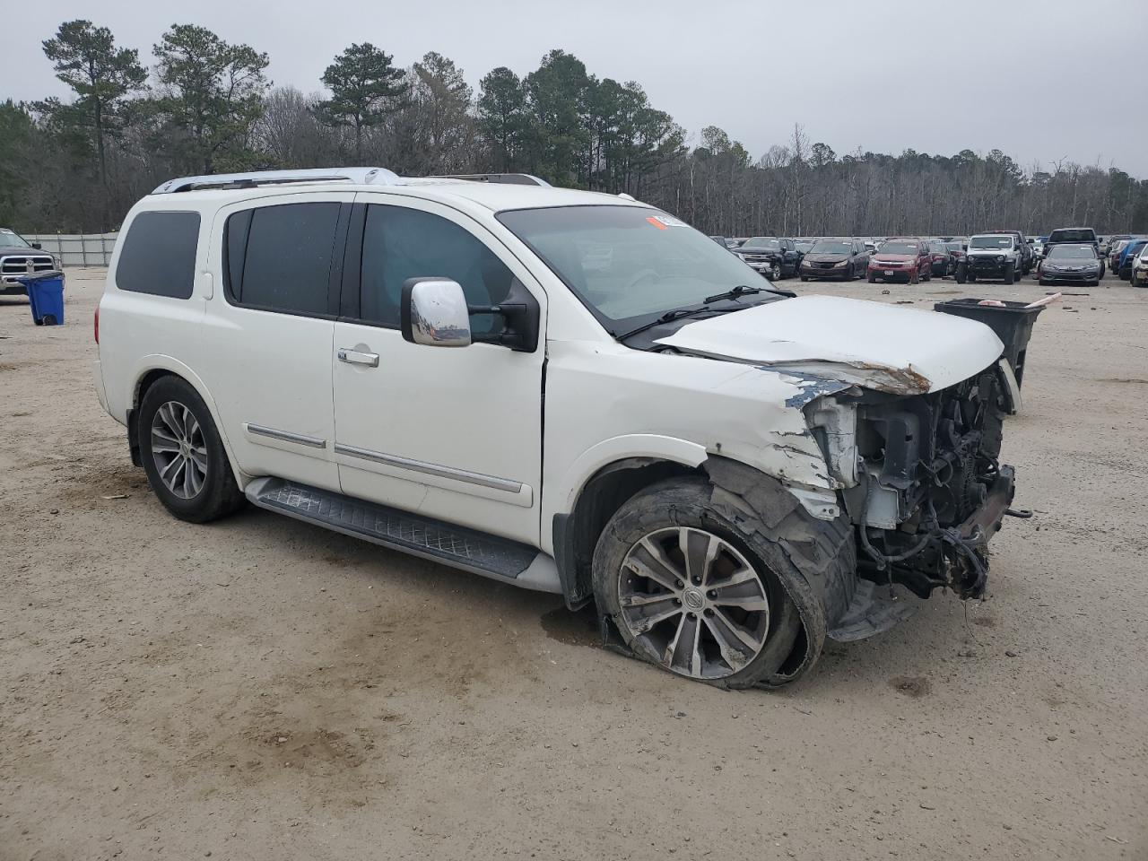 2015 Nissan Armada VIN 5N1BA0ND8FN621964 Copart auction photo, front end damage thumbnail 4
