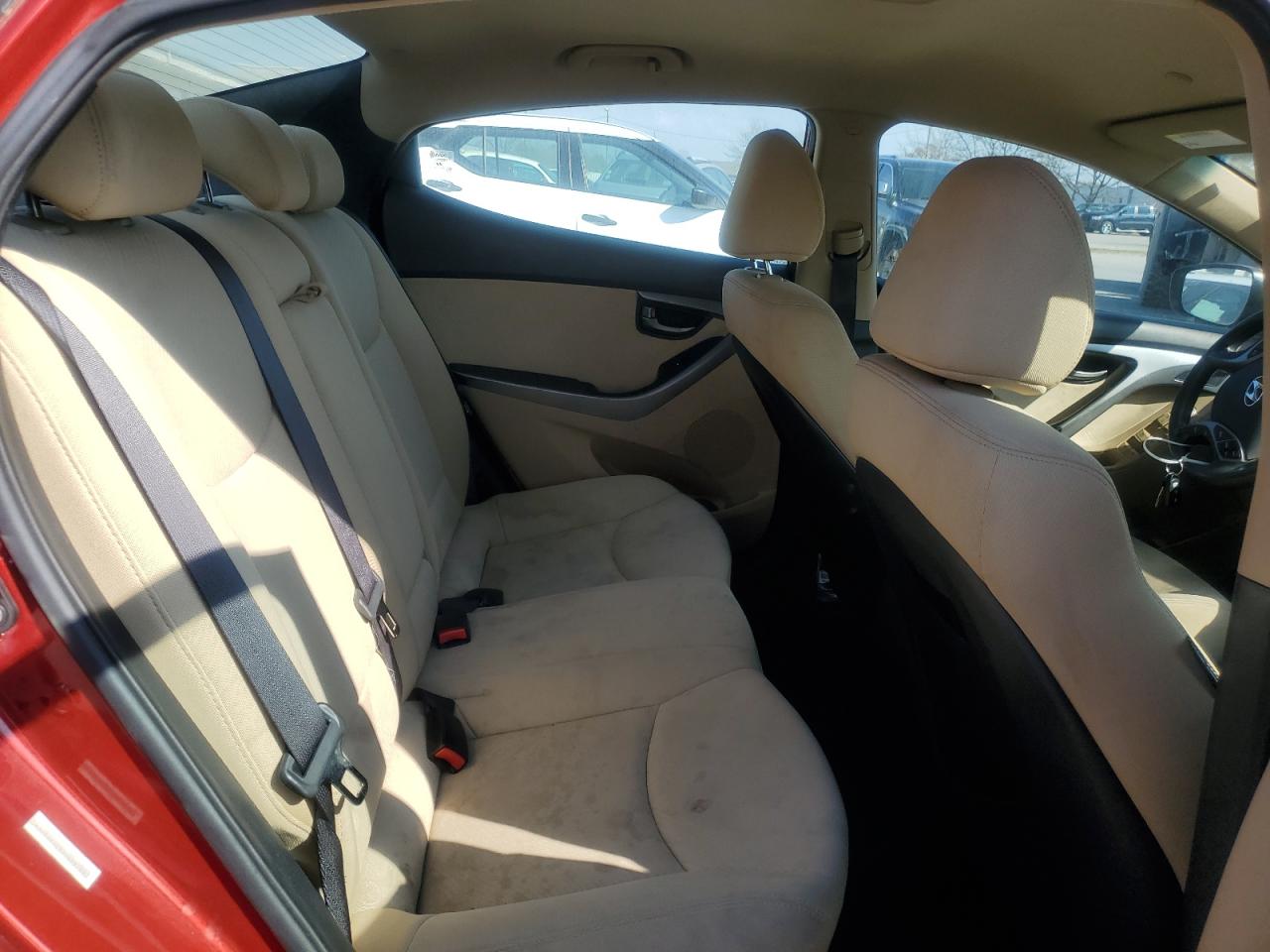 2013 Hyundai Elantra VIN KMHDH4AE8DU489785 Copart auction photo, rear end damage thumbnail 10
