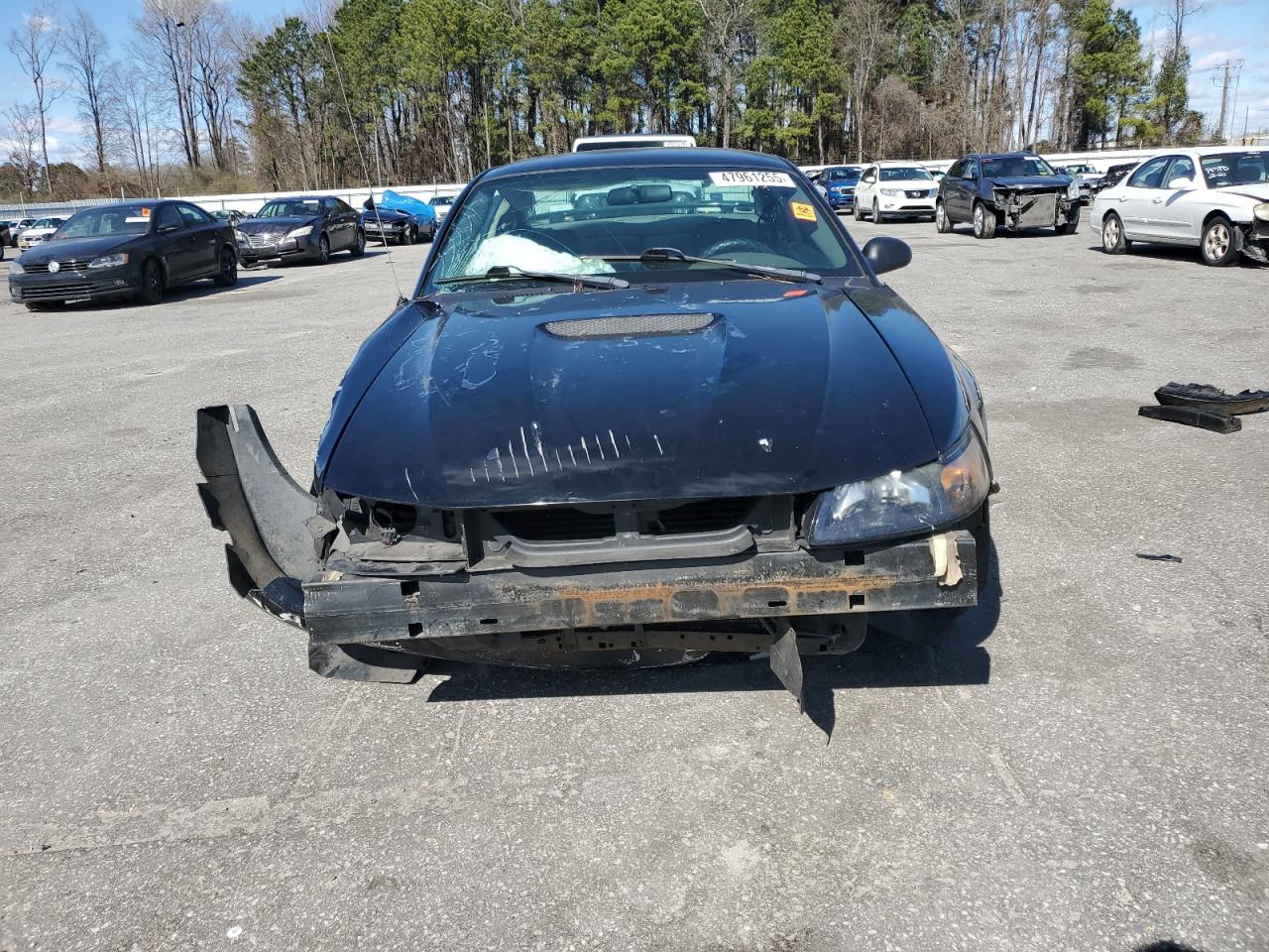 2004 Ford Mustang VIN 1FAFP40654F198374 Copart auction photo, front end / side damage thumbnail 5