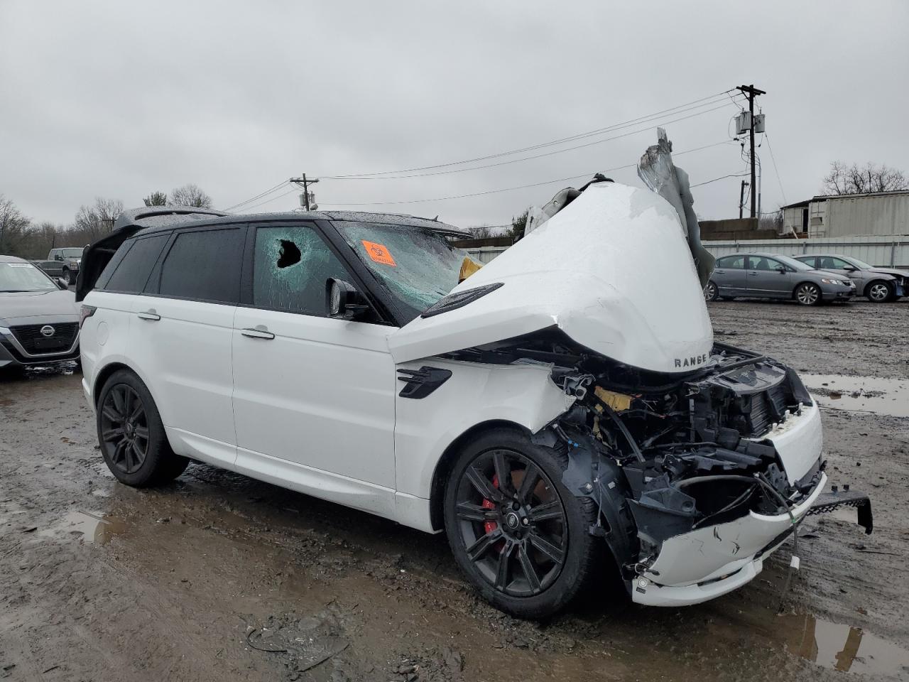 2020 Land Rover Range Rover VIN SALWS2RU7LA733644 Copart auction photo, all over damage thumbnail 4