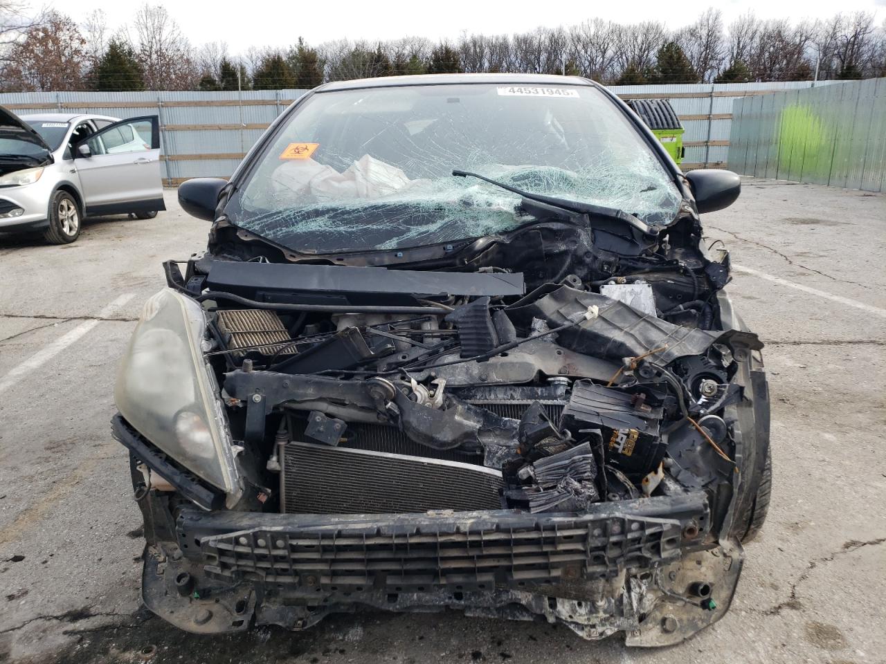 2013 Honda Fit VIN JHMGE8H58DC009921 Copart auction photo, front end damage thumbnail 5