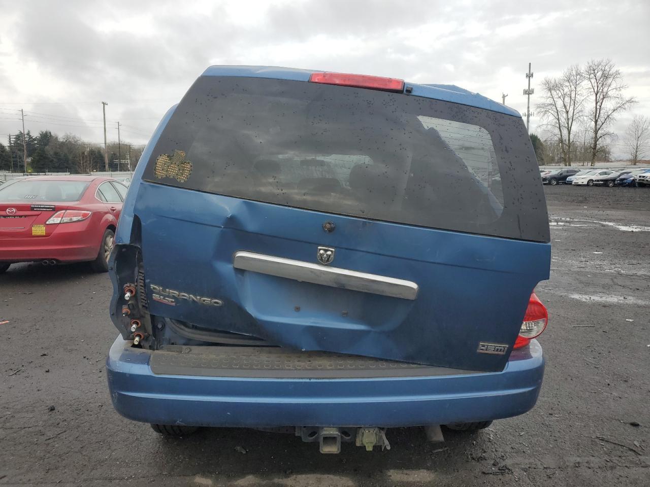2005 Dodge Durango VIN 1D4HD48D25F532329 Copart auction photo, rear end / side damage thumbnail 6