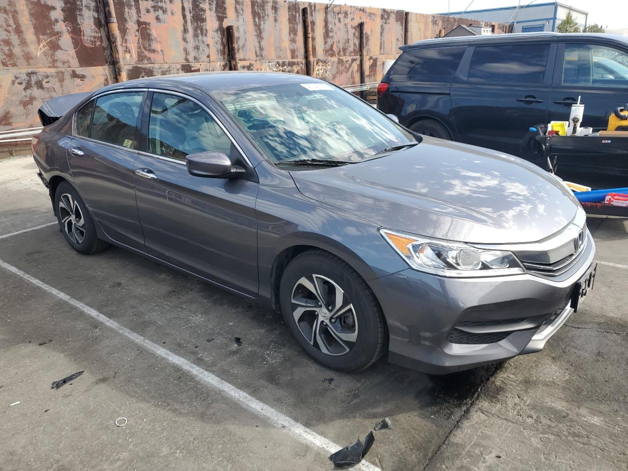 2017 Honda Accord VIN 1HGCR2F3XHA103837 Copart auction photo, rear end damage thumbnail 4