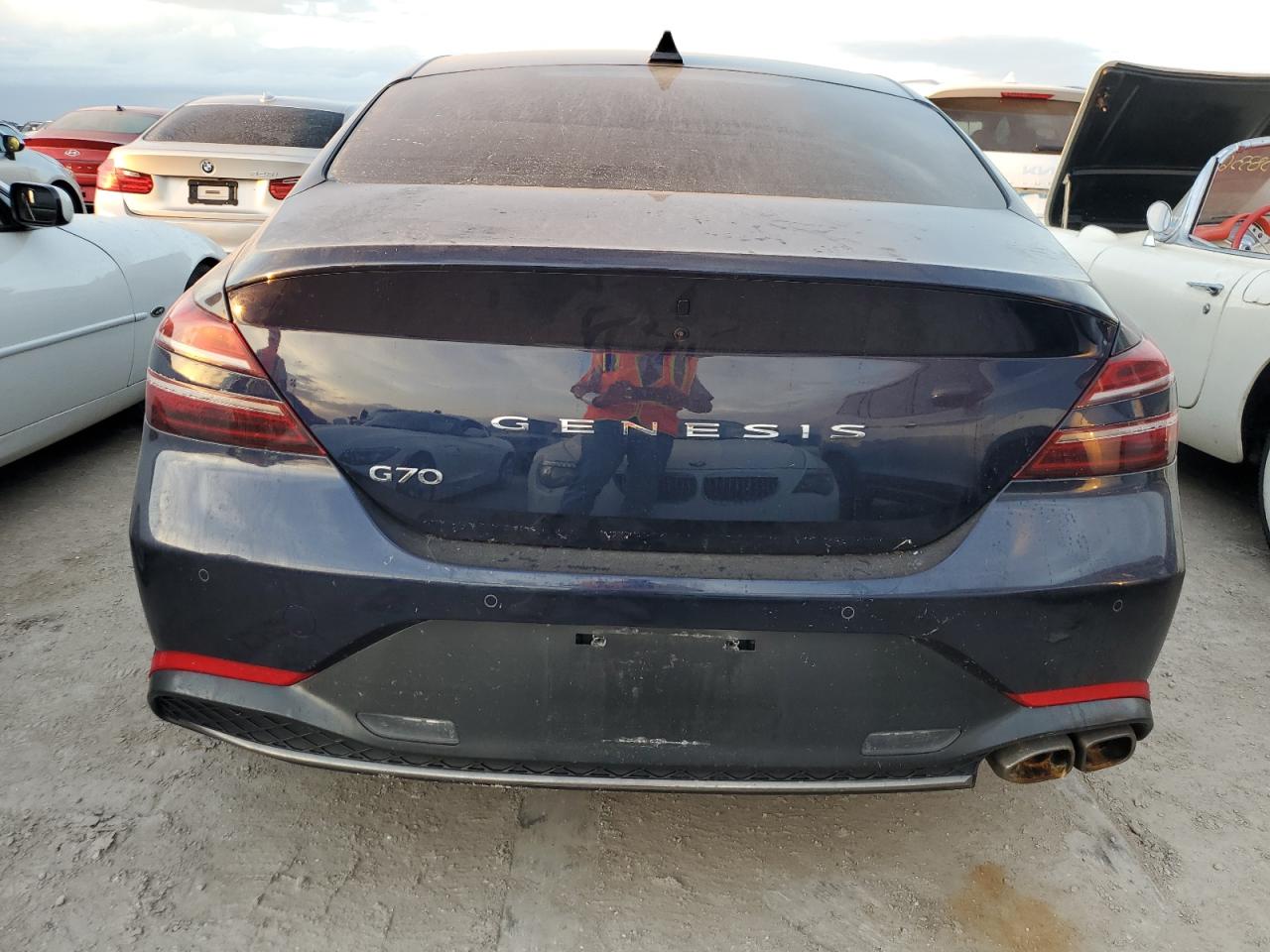 2023 Genesis G70 VIN KMTG34TA9PU120546 Copart auction photo, water/flood damage thumbnail 6