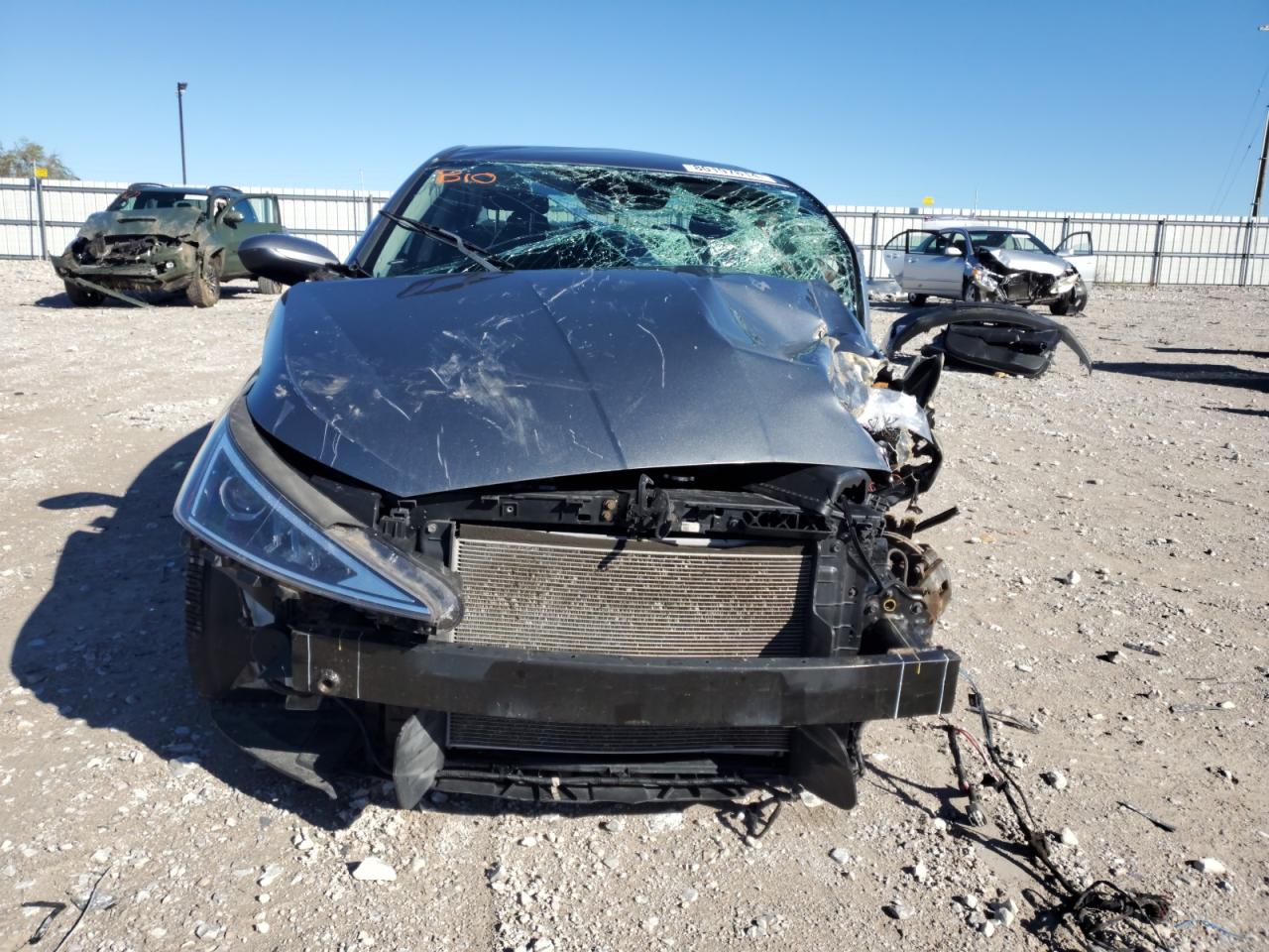 2019 Hyundai Elantra VIN KMHD84LF1KU780602 Copart auction photo, front end / side damage thumbnail 5
