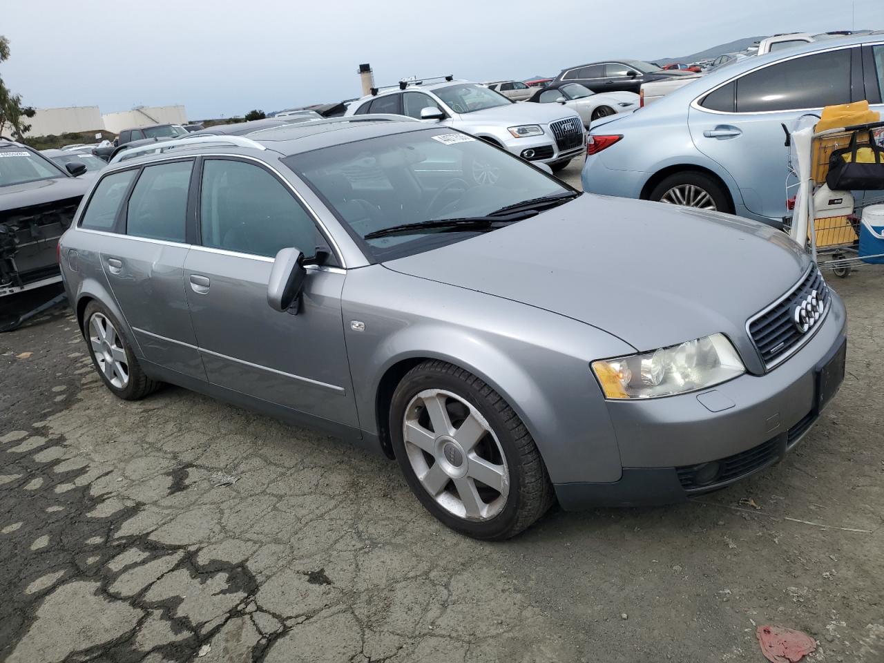 2004 Audi A4 VIN WAUVT68E74A096013 Copart auction photo, side / rear end damage thumbnail 4