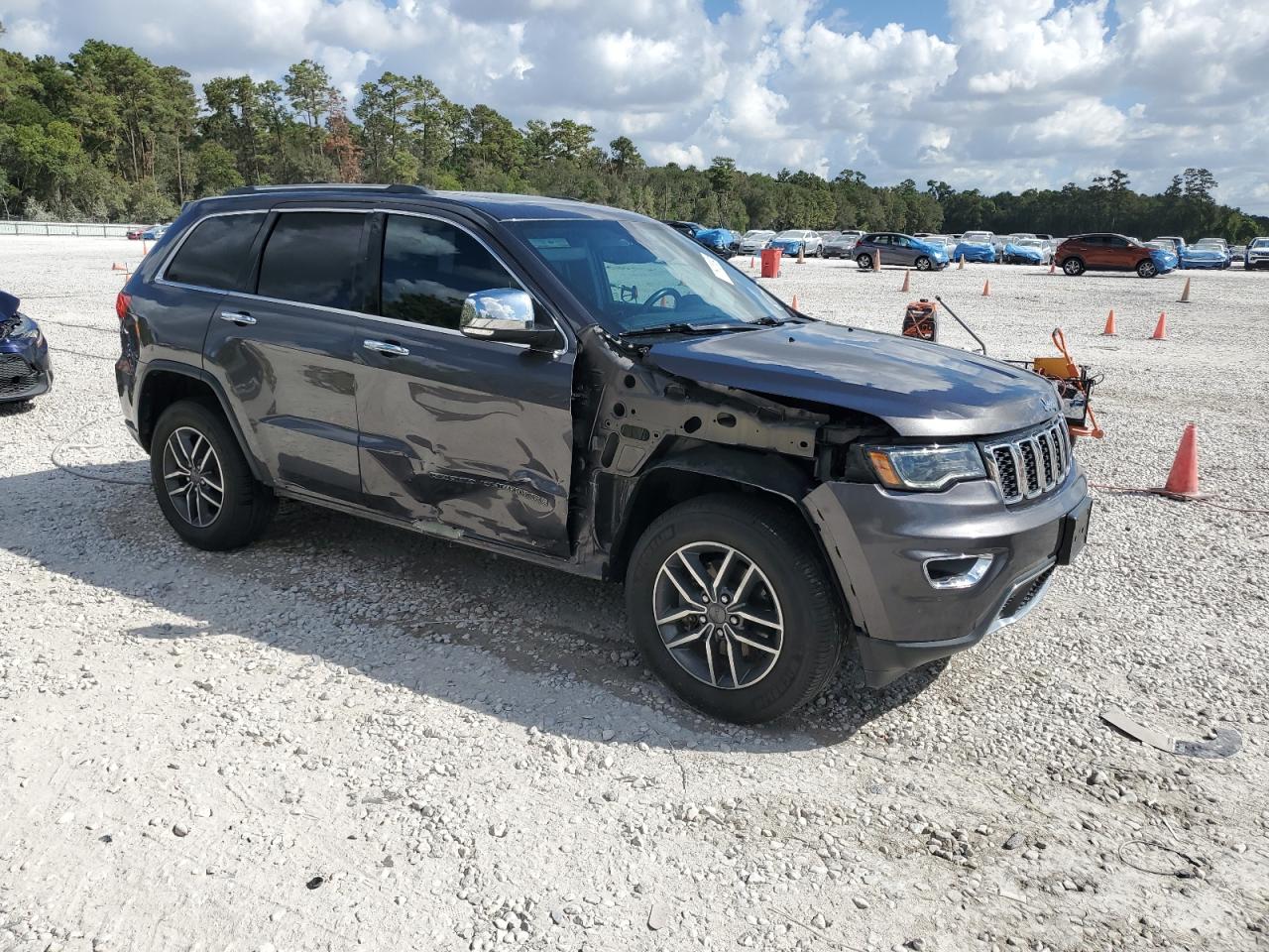 2019 Jeep Grand Cherokee VIN 1C4RJEBGXKC584128 Copart auction photo, side damage thumbnail 4