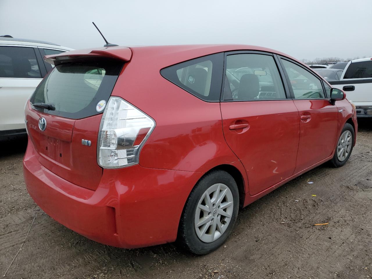 2013 Toyota Prius VIN JTDZN3EU9D3258091 Copart auction photo, side / front end damage thumbnail 3