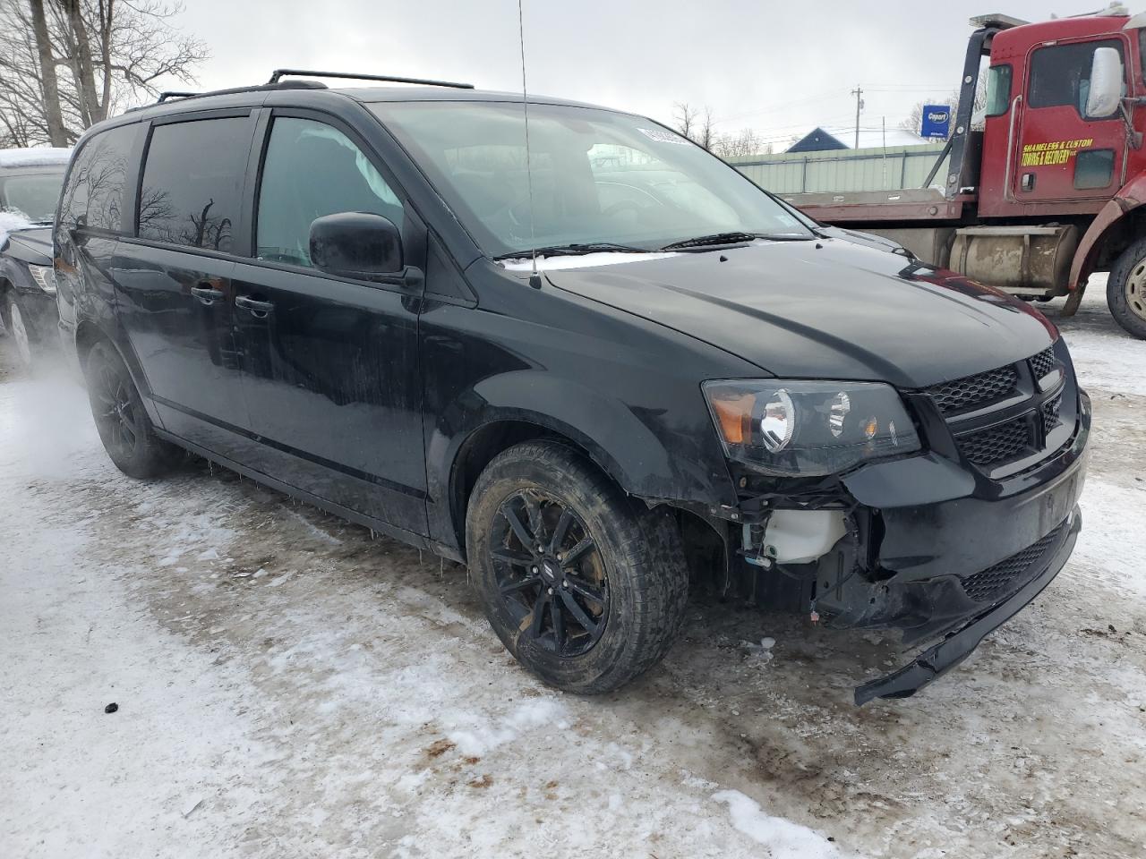 2019 Dodge Caravan VIN 2C4RDGEG2KR744024 Copart auction photo, all over damage thumbnail 4