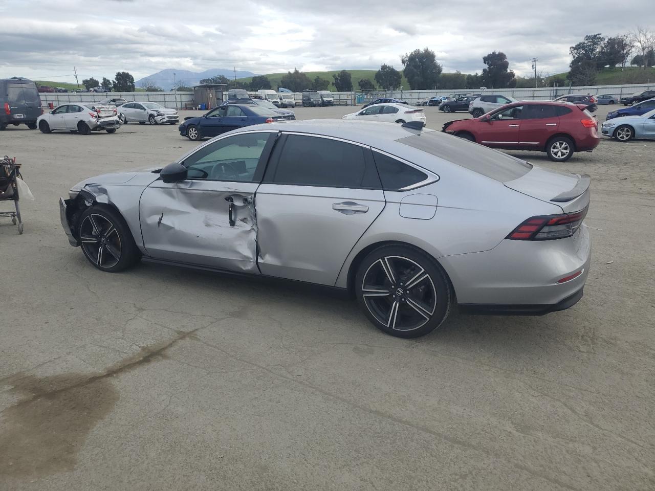 2023 Honda Accord VIN 1HGCY2F53PA012363 Copart auction photo, side / front end damage thumbnail 2