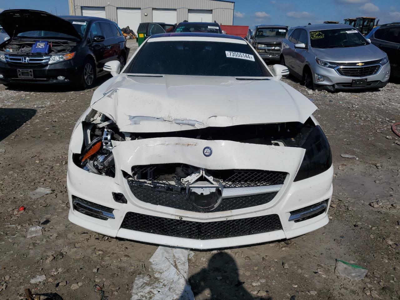 2015 Mercedes-Benz SLK-klasse VIN WDDPK4HA9FF108769 Copart auction photo, front end damage thumbnail 5