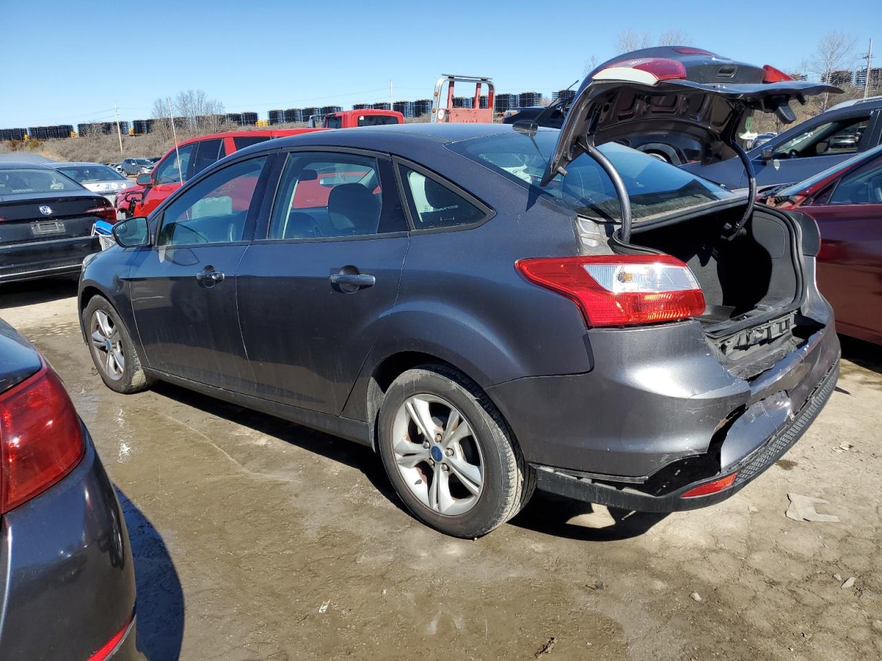 2013 Ford Focus VIN 1FADP3F25DL283724 Copart auction photo, rear end / side damage thumbnail 2