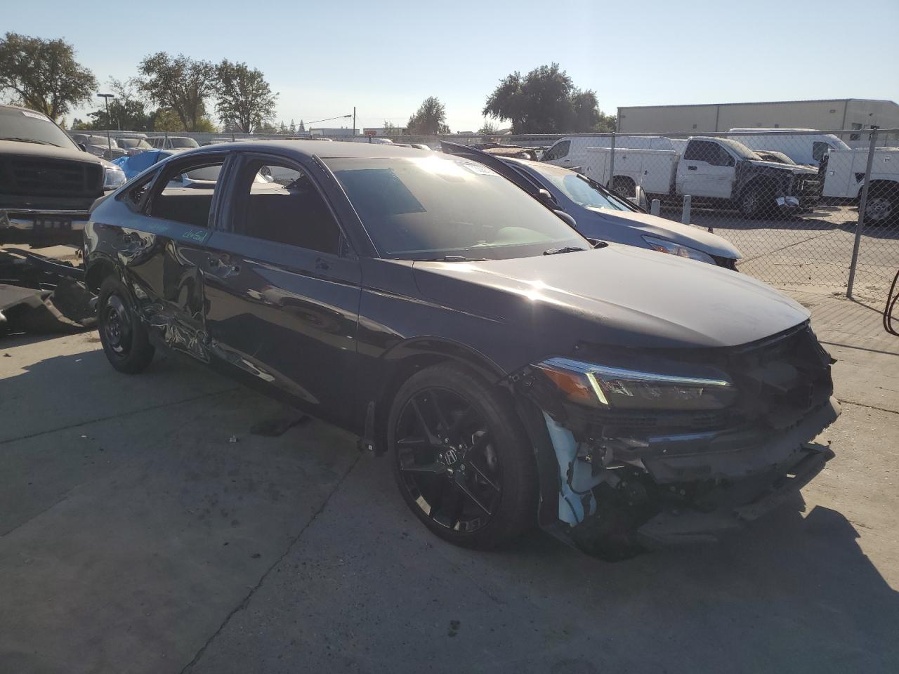 2022 Honda Civic VIN 2HGFE2F53NH582903 Copart auction photo, all over damage thumbnail 4