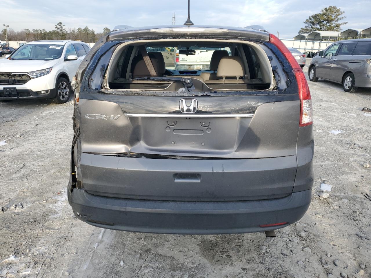 2013 Honda CR-V VIN 2HKRM3H75DH518953 Copart auction photo, rear end damage thumbnail 6