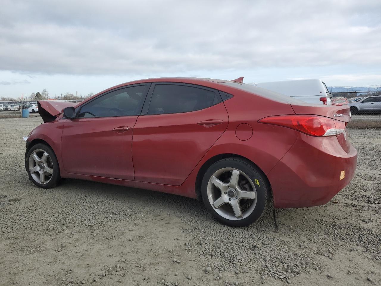 2012 Hyundai Elantra VIN KMHDH4AE6CU314840 Copart auction photo, front end damage thumbnail 2