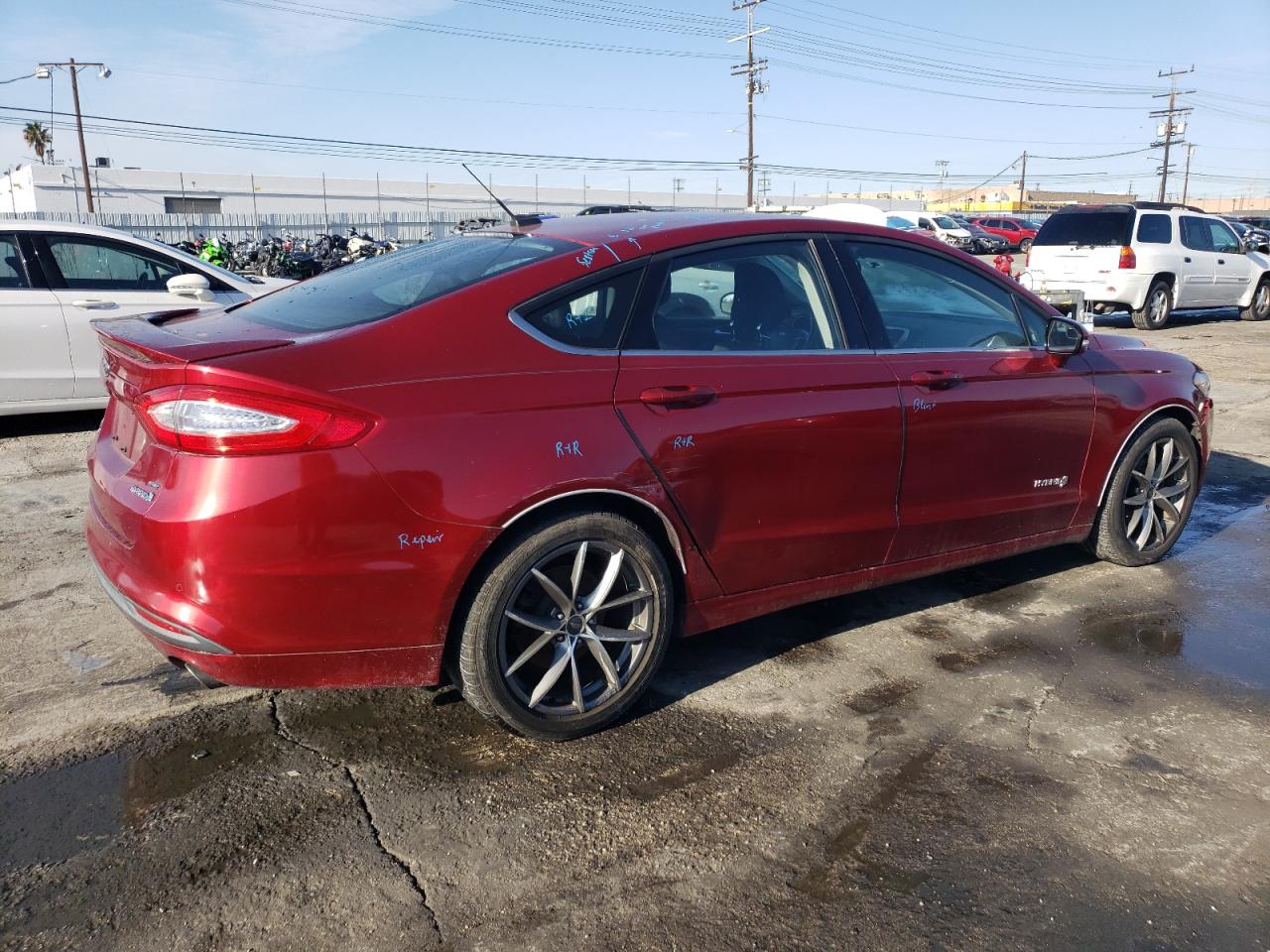2013 Ford Fusion VIN 3FA6P0LU7DR379837 Copart auction photo, all over damage thumbnail 3