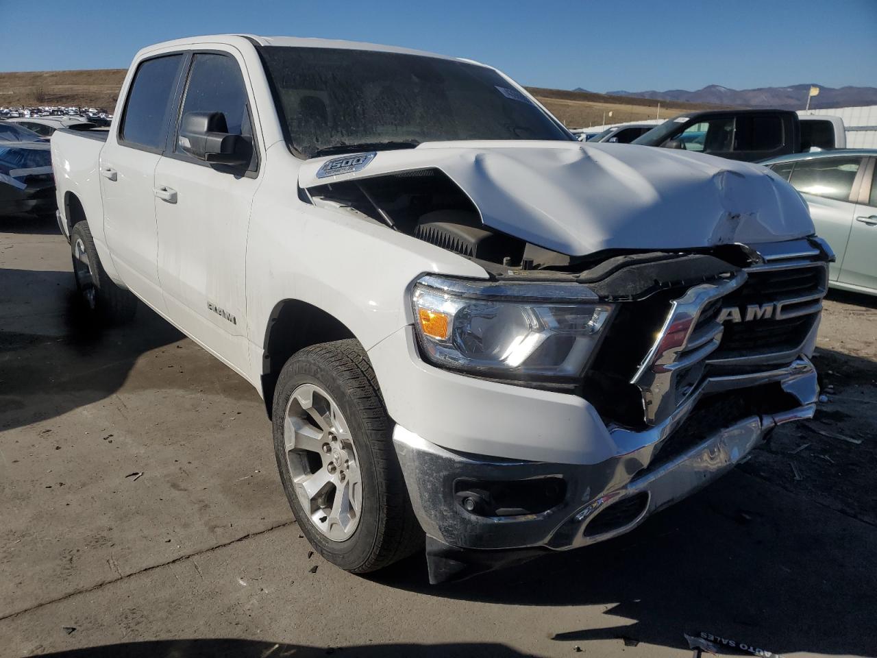 2021 RAM 1500 VIN 1C6SRFFT3MN566432 Copart auction photo, front end damage thumbnail 4
