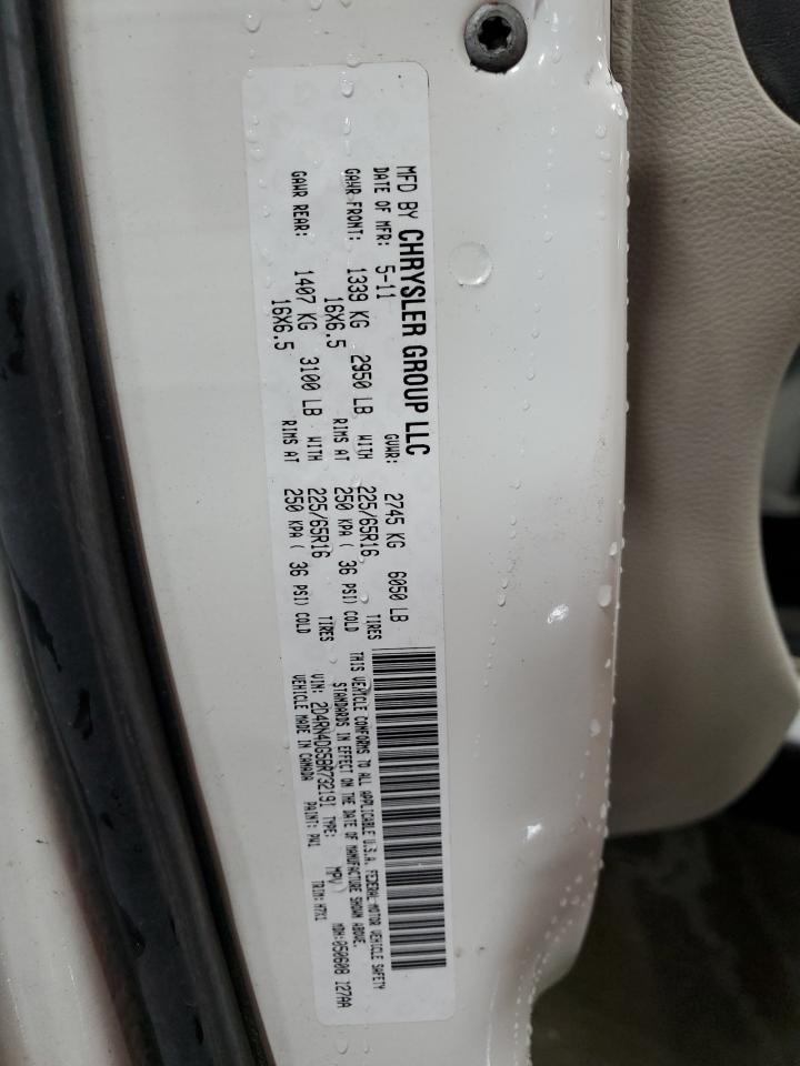 2011 Dodge Caravan VIN 2D4RN4DG5BR732191 Copart auction photo, front end / side damage thumbnail 14