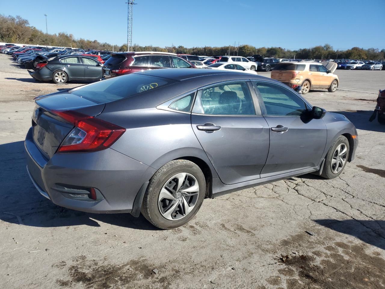 2020 Honda Civic VIN 2HGFC2F64LH567967 Copart auction photo, side damage thumbnail 3
