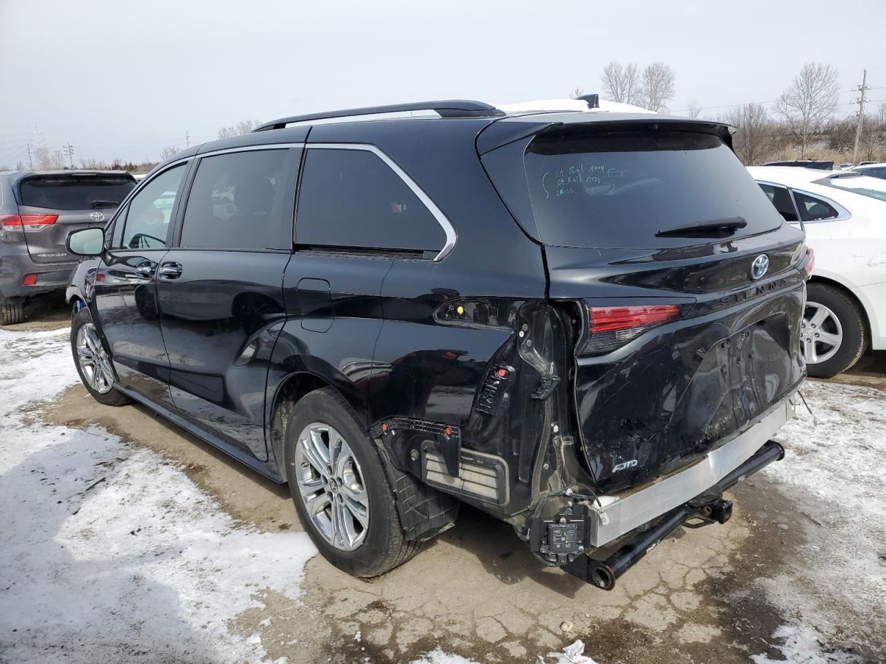 2022 Toyota Sienna VIN 5TDDSKFCXNS073003 Copart auction photo, rear end / front end damage thumbnail 2