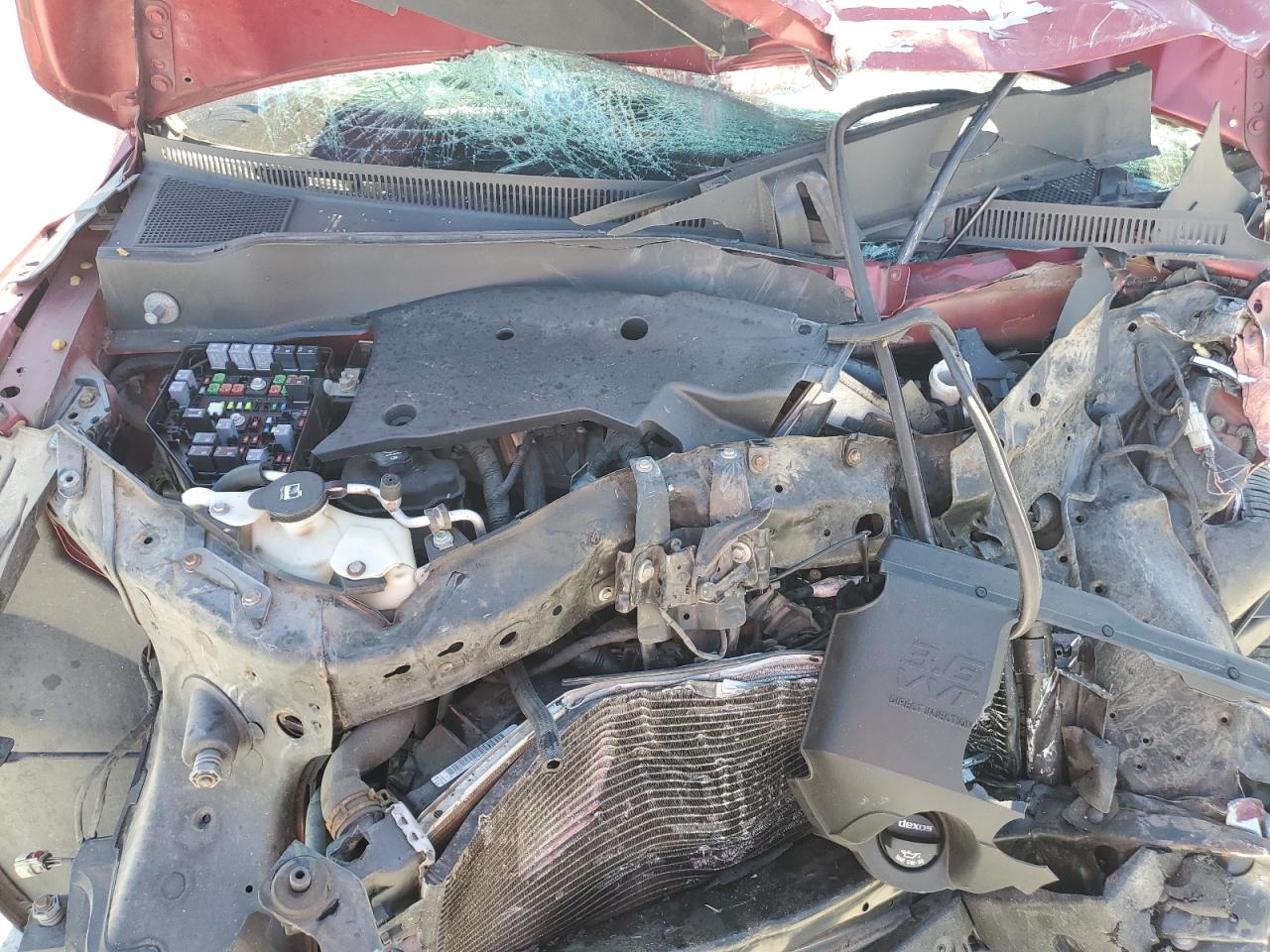 2014 Buick Enclave VIN 5GAKRBKD6EJ236522 Copart auction photo, front end / side damage thumbnail 13