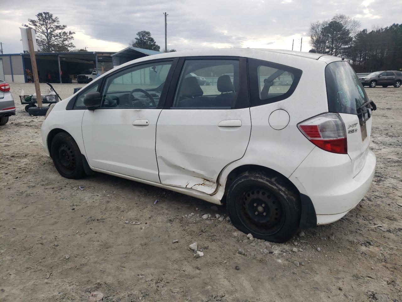 2011 Honda Fit VIN JHMGE8H35BS009652 Copart auction photo, side damage thumbnail 2