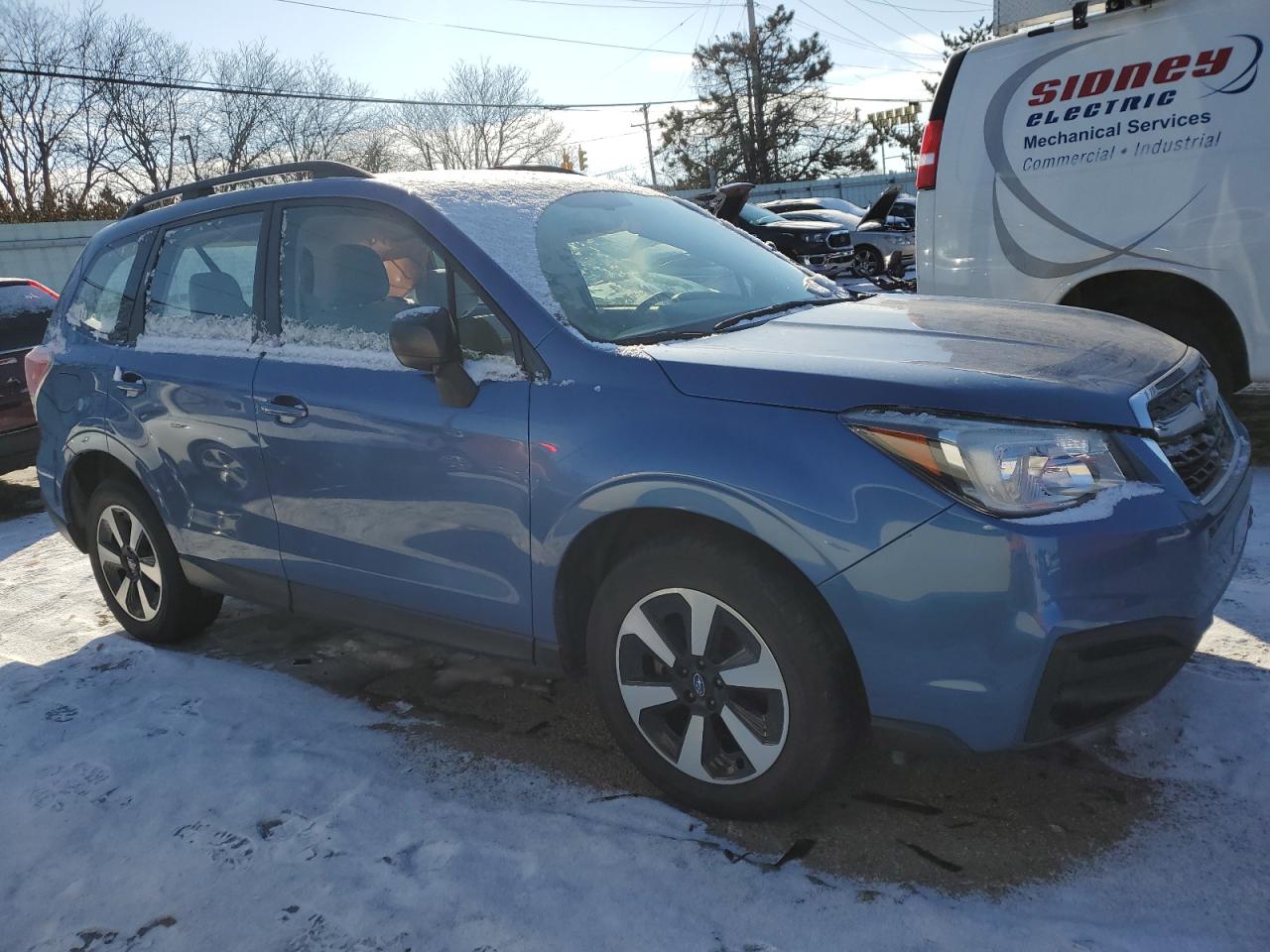 2018 Subaru Forester VIN JF2SJABC6JH442966 Copart auction photo, all over / undercarriage damage thumbnail 4