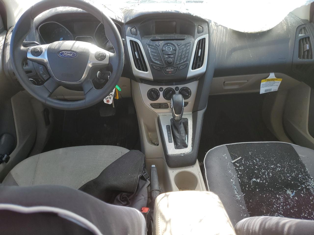 2014 Ford Focus VIN 1FADP3F22EL336591 Copart auction photo, top/roof / front end damage thumbnail 8
