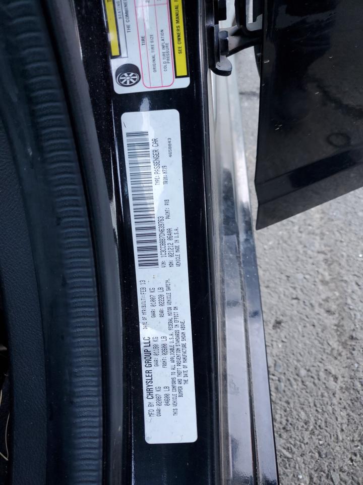2013 Chrysler 200 VIN 1C3CCBBB7DN639763 Copart auction photo, minor dent/scratches damage thumbnail 12