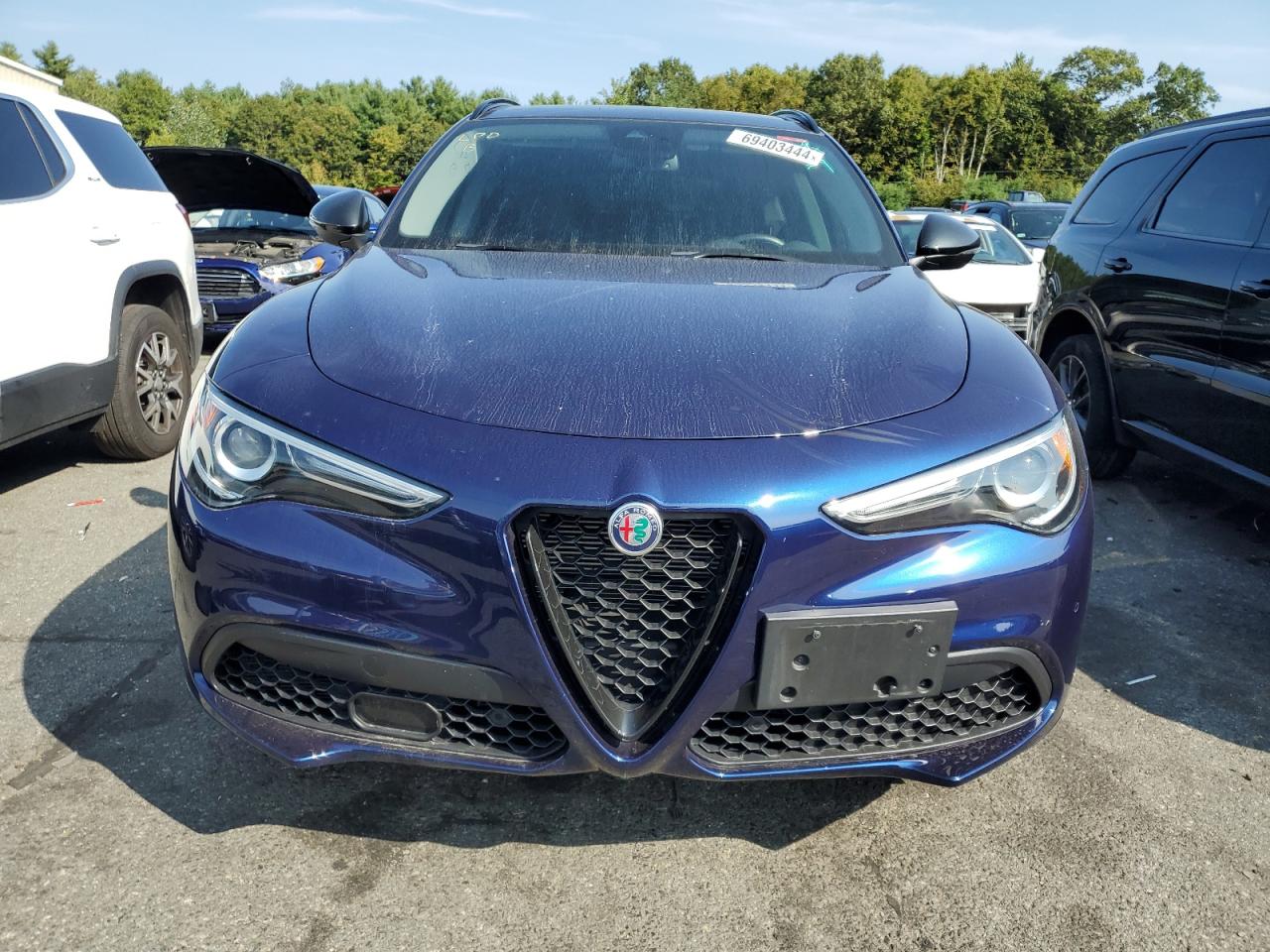 2021 Alfa Romeo Stelvio VIN ZASPAKBN3M7D09515 Copart auction photo, rear end damage thumbnail 5