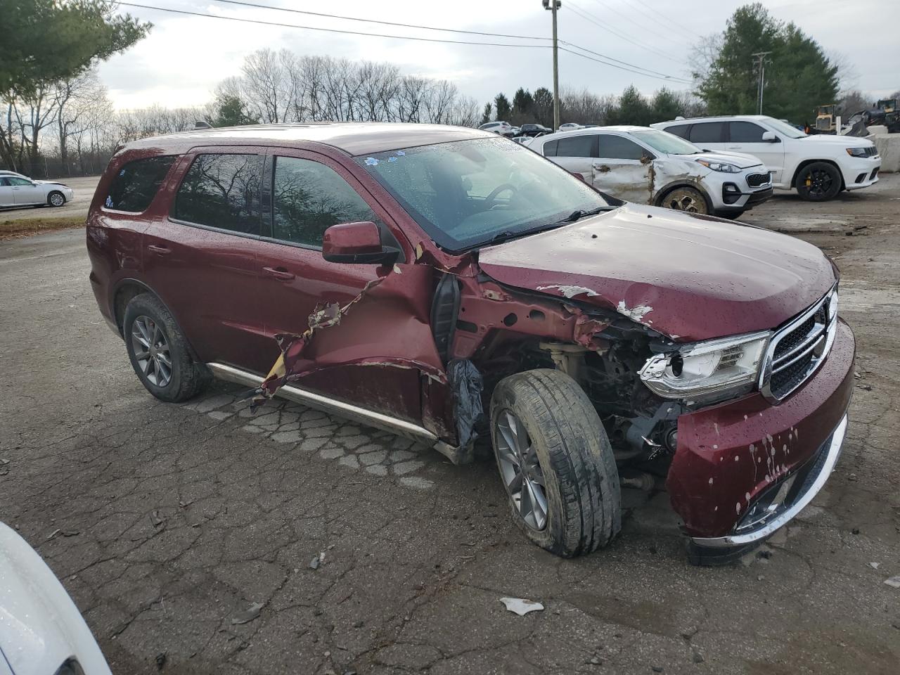 2018 Dodge Durango VIN 1C4RDHAG0JC385288 Copart auction photo, all over damage thumbnail 4